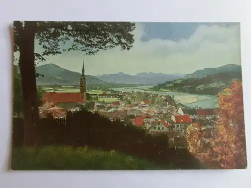 Alte AK Bad Tölz Blick in den Isarwinkel [aU186]