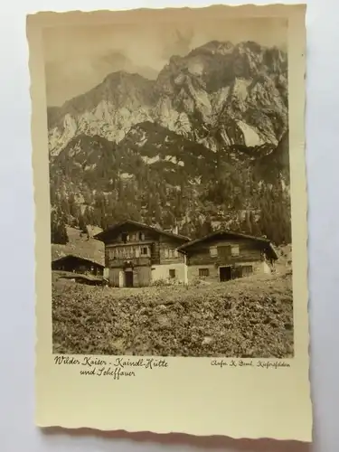 Alte AK Kiefersfelden Wilder Kaiser Kaindl Hütte Scheffauer [aU190]