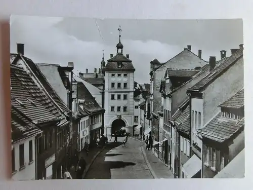 Alte AK Borna Blick zum Reichstor [aU215]