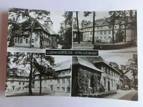 Alte AK Ludwigsfelde Struveshof Mehrbildkarte (beschädigt) [aU237]