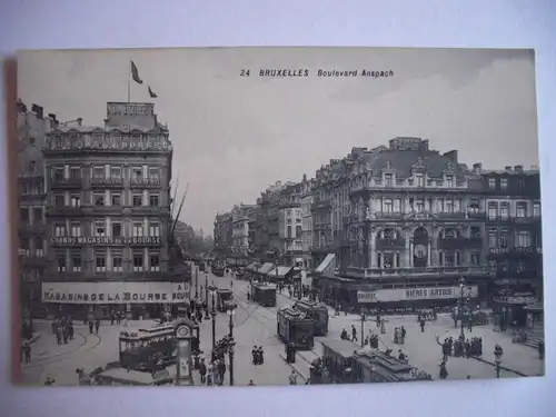 Alte AK Bruxelles Brüssel Boulevard Anspach [B641]
