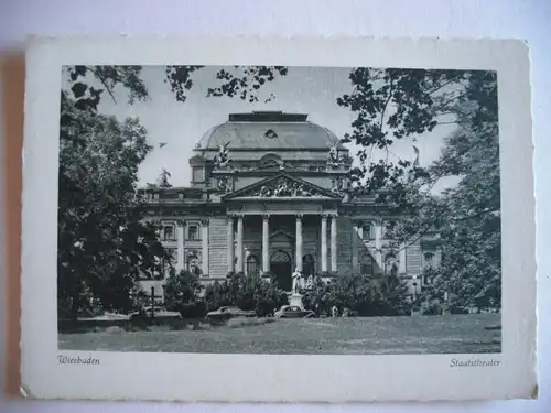 Alte AK Wiesbaden Staatstheater [W130]