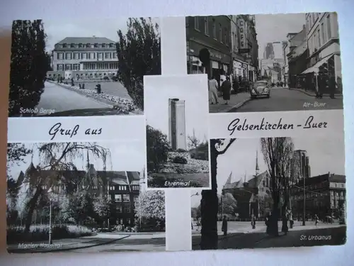 Alte AK Gelsenkirchen Buer Mehrbildkarte [W138]