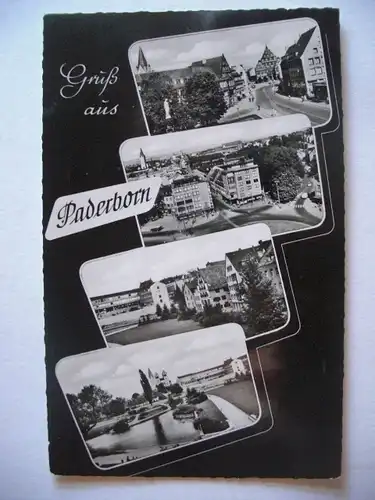 Alte AK Paderborn Mehrbildkarte [W152]