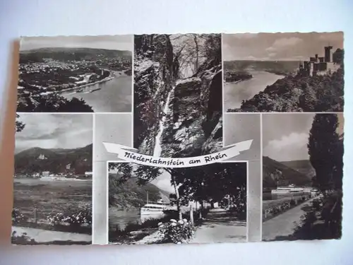 Alte AK Niederlahnstein Rhein Mehrbildkarte [W178]