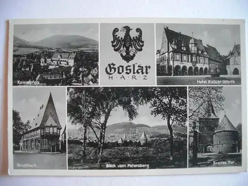Alte AK Goslar Harz Mehrbildkarte [W198]
