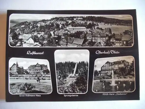 Alte AK Oberhof Thüringen Mehrbildkarte [W240]