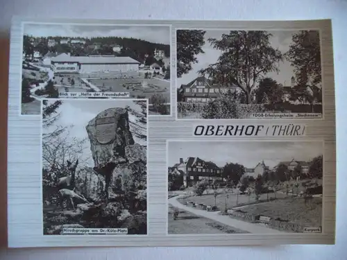 Alte AK Oberhof Thüringen Mehrbildkarte [W246]