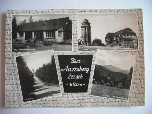 Alte AK Der Auersberg Erzgebirge Mehrbildkarte [W295]