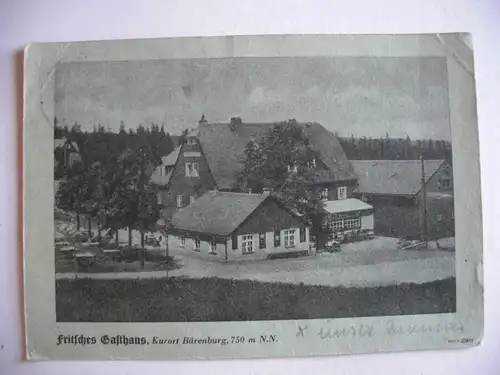 Alte AK Bärenburg Fritsches Gasthaus [W300]