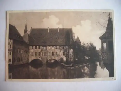 Alte AK Nürnberg Hl. Geistspital Pegnitz [W336]