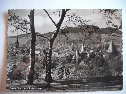 Alte AK Goslar Harz vom Petersberg [W199]