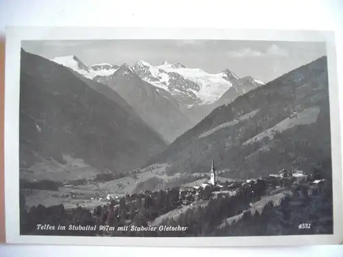 Alte AK Telfs Stubaital Stubaier Gletscher [W213]