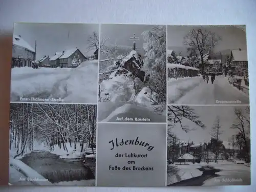 Alte AK Ilsenburg Harz Winter [W226]