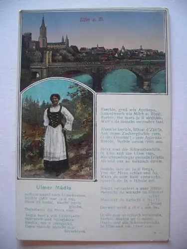 Alte AK Ulm Ulmer Mädla um 1930 [W403]