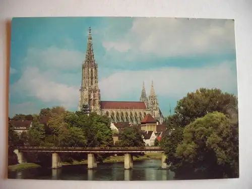 Alte AK Ulm Partie an der Donau Münster [W416]