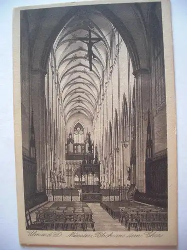 Alte AK Ulm Ulmer Münster Innen [W438]