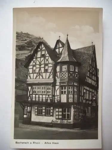 Alte AK Bacharach am Rhein Altes Haus [B489]