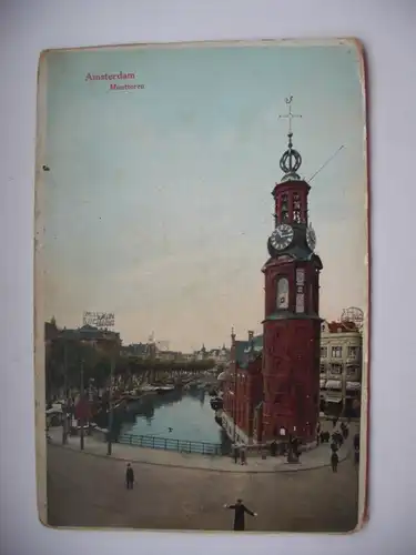 Alte AK Amsterdam Munttoren 1913 ??? [B972]