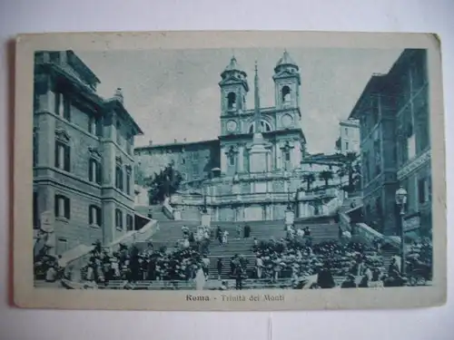 Alte AK Rom Roma Trinita dei Monti [B662]