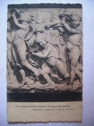 Alte AK Florenz Firenze Una formella della Cantoria [B711]