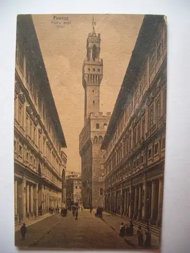 Alte AK Florenz Firenze Portici degli Uffizi [B741]