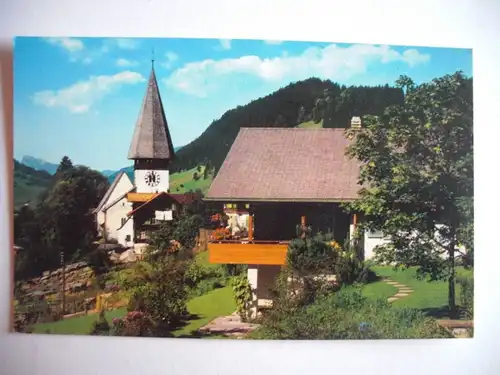 Alte AK Saanen mit Kirche Kanton Bern [B757]