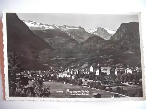 Alte AK Brig gegen Belalp mit Fusshörner [B758]
