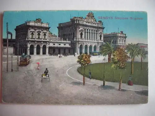 Alte AK Genova Genua Statione Brignole [B774]