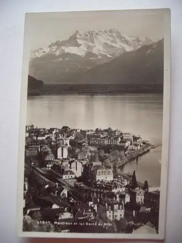 Alte AK Montreux et le Dents du Midi [B795]