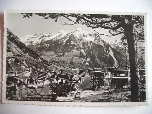 Alte AK Seelisberg Terrasse Hotel Bellevue Urnersee [B796]