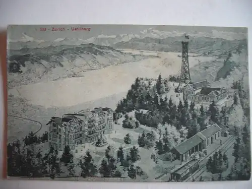 Alte AK Zürich Uetliberg 1908 [B799]