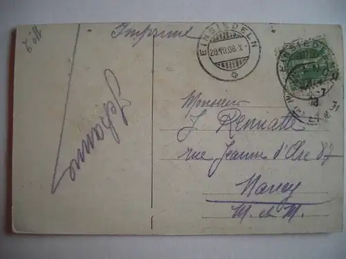 Alte AK Zürich Uetliberg 1908 [B799]