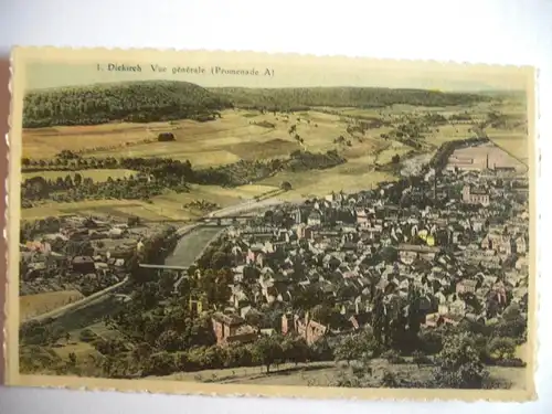 Alte AK Diekirch Vue generale Promenade [B862]
