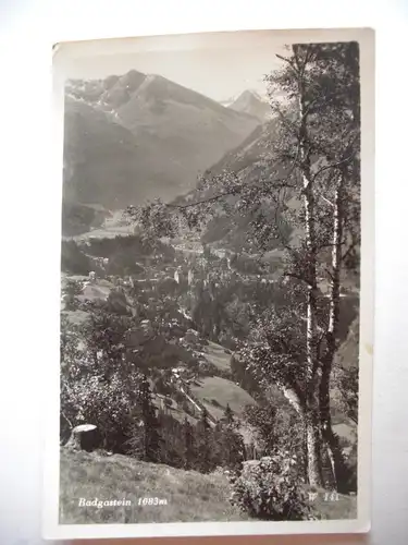 Alte AK Badgastein mit Rathausberg [B875]