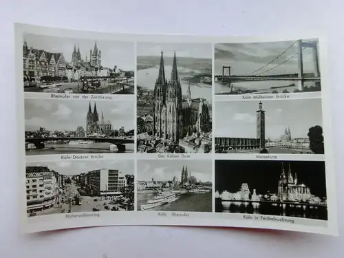 Alte AK Köln Mehrbildkarte [aP521]