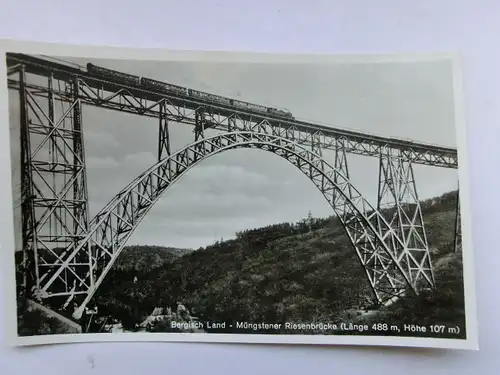 Alte AK Bergisch Land Müngstener Riesenbrücke Brücke [aP734]