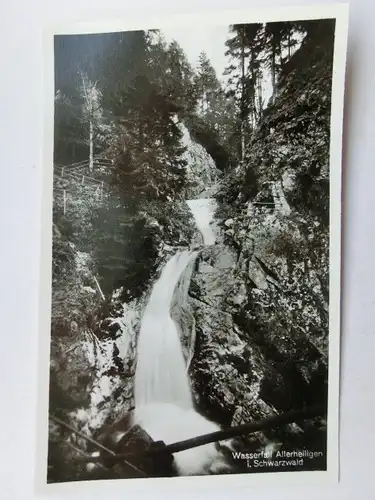 Alte AK Wasserfall Allerheiligen Schwarzwald [aP746]