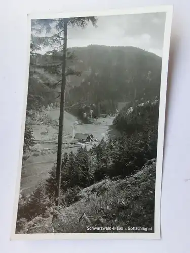 Alte AK Schwarzwaldhaus Gottschlägtal Schwarzwald [aP788]