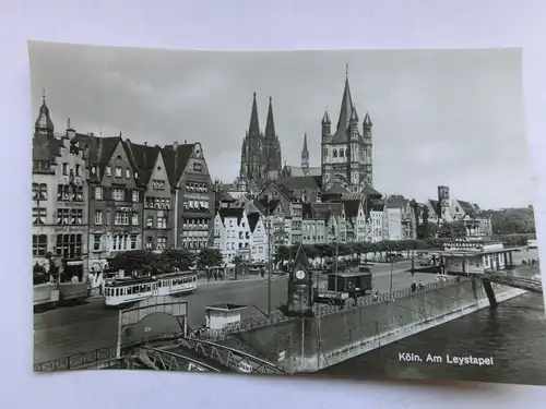 Alte AK Köln Am Leystapel Straßenbahn [aP804]