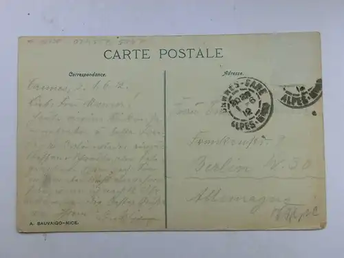 Alte AK Cannes La Promenade de la Croisette [aP959]