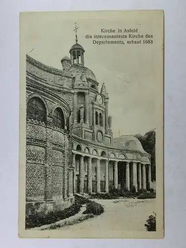 Alte AK  Asfeld Kirche Feldpostkarte [aP992]