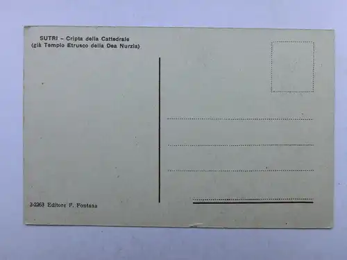 Alte AK Sutri Cripta della Cattedrale Krypta  [aP132]