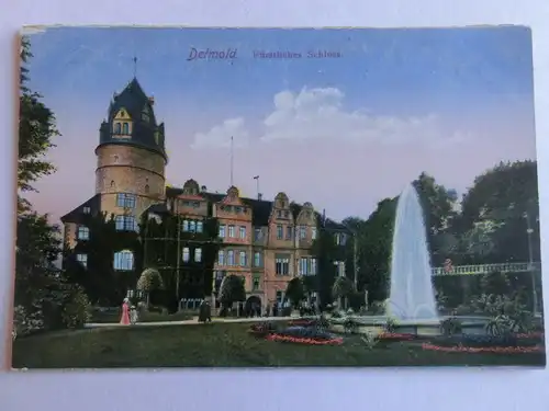 Alte AK Detmold Fürstliches Schloß um 1920 [aV10]