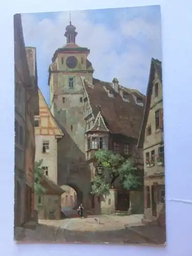 Alte AK Rothenburg Tauber J. Frank [aV11]