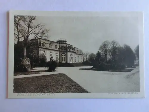 Alte AK Schloss Benrath am Rhein vom Park aus gesehen [aV13]