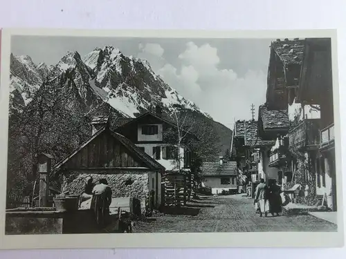 Alte AK Garmisch Partenkirchen Frühlingstraße [aV57]