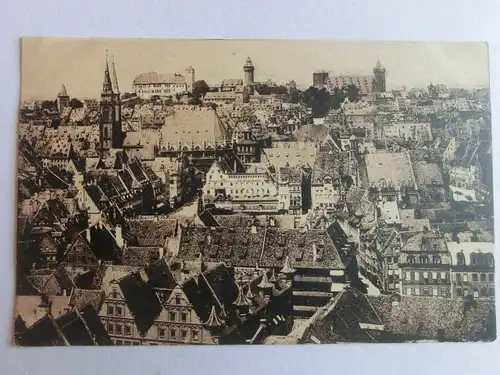 Alte AK Nürnberg Panorama von der Lorenzkirche [aV64]