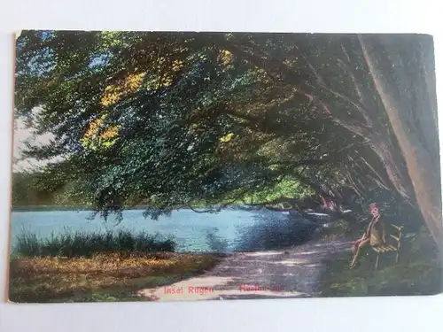 Alte AK Insel Rügen Hertha See Herthasee [aV97]