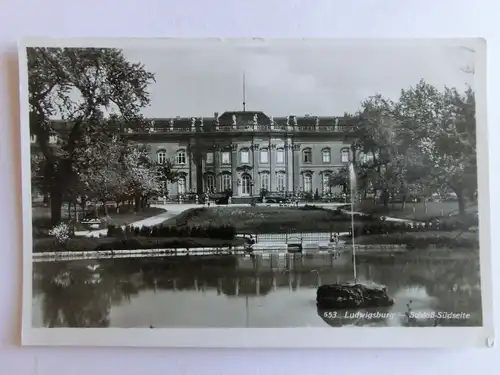 Alte AK Ludwigsburg Schloß Südseite 1943 [aV110]